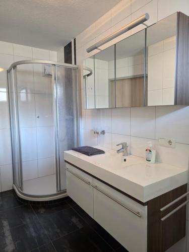 Koupelna v ubytování Ferienhaus Sporer