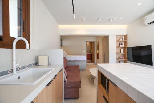 Et tv og/eller underholdning på Elvira's Apartments