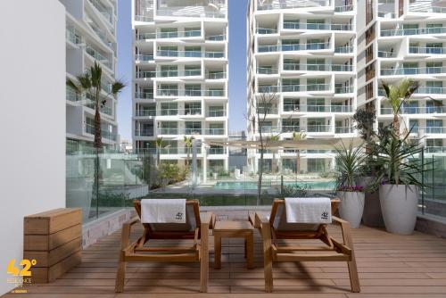 Balkón nebo terasa v ubytování Experience 42 Suites