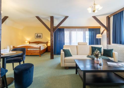 Krevet ili kreveti u jedinici u okviru objekta Hotel Mariahilf