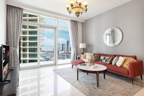 2 Bedroom Apartment in Emaar Beachfront with Palm and Marina Views