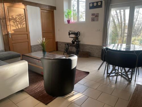 Posezení v ubytování Appartement Bayonnais, au cœur de la verdure