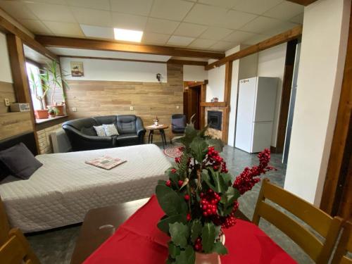 Χώρος καθιστικού στο Studio JAVOR pod Tatrami