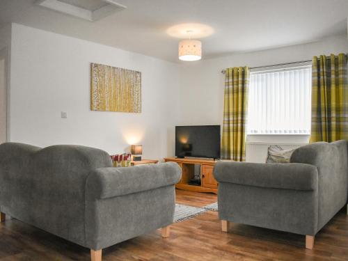 Χώρος καθιστικού στο Bumblebee Lodge