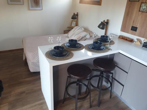 Nhà bếp/bếp nhỏ tại Refugio Cordillera