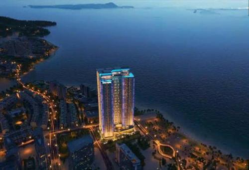 Nespecifikovaný výhled na moře nebo výhled na moře při pohledu z aparthotelu