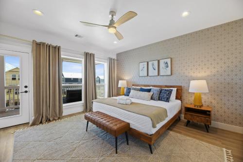 Postel nebo postele na pokoji v ubytování Beachside Cottage, Private pool close to beach