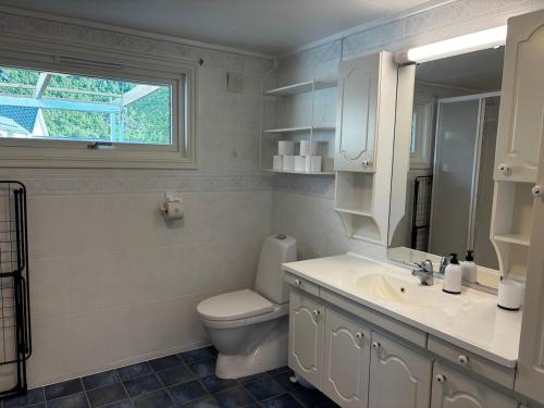 Koupelna v ubytování Tømmerhus i sentrum av Lofoten-Stamsund