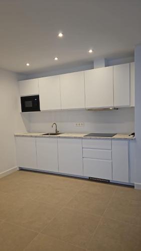 Кухня или мини-кухня в hostal San luis apartamentos
