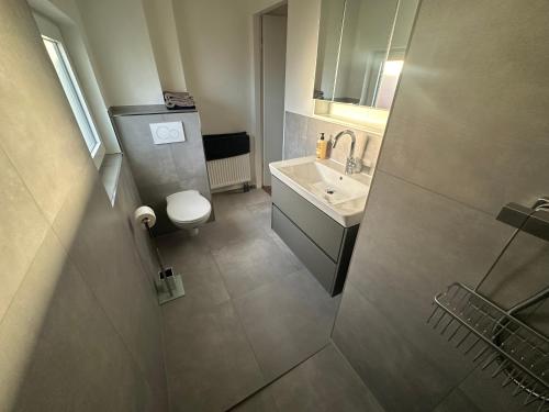 Ванная комната в Gästehaus im Lindenweg