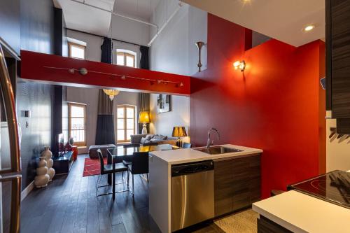 Køkken eller tekøkken på Les Immeubles Charlevoix - Le 1180