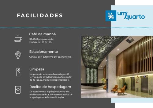 Een brochure voor een ziekenhuis met een afbeelding van een gebouw. bij Complexo Heron Marinho in Campina Grande