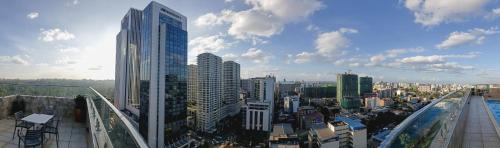 Udsigt til Nairobi eller udsigt til byen taget fra lejlighedshotellet