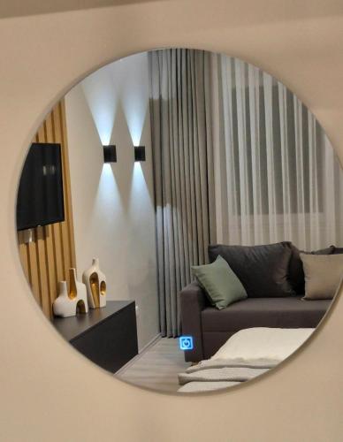 Et opholdsområde på Ana and David's apartment