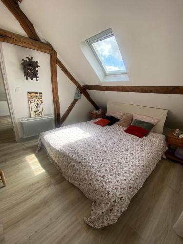 Postel nebo postele na pokoji v ubytování T3 lumineux et moderne Plein centre, Gare et Tram à 50m