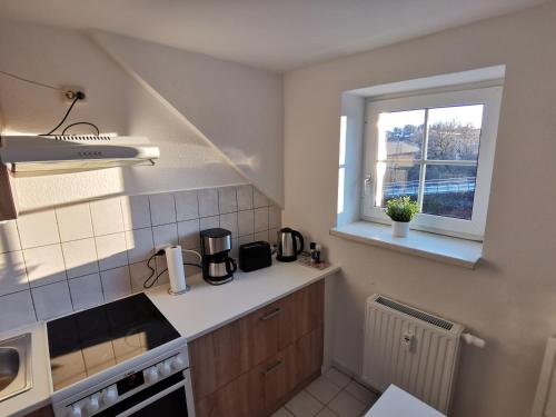 Køkken eller tekøkken på Domizil Am Stadtzentrum