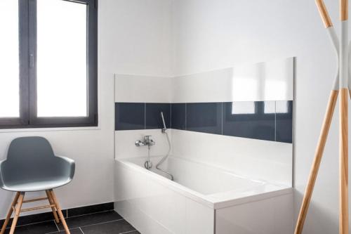 Et badeværelse på VILLA LAURE PAIMPOL - Maison Front de mer