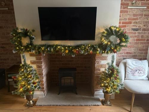 TV a/nebo společenská místnost v ubytování Tilly's Cosy Cottage Retreats - Castle Cottage