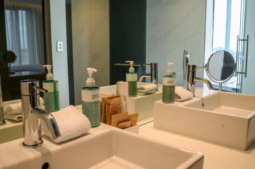 Koupelna v ubytování Novotel Christchurch Airport