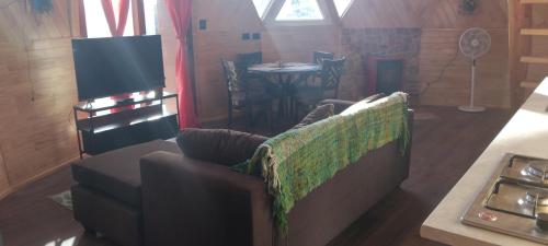 TV a/nebo společenská místnost v ubytování Domo Puacura