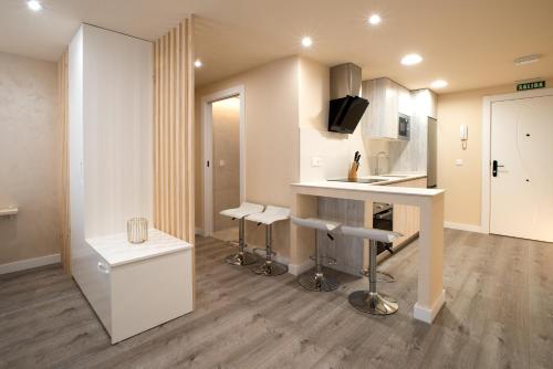 Et tv og/eller underholdning på Apartamentos Bombón Tudela