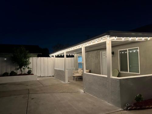 Bygningen som feriehuset ligger i