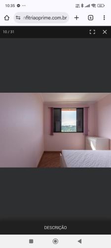 En eller flere senge i et værelse på Apartamento completo piscina churrasqueira