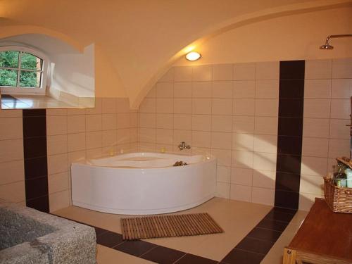 Vannituba majutusasutuses in an old mill -