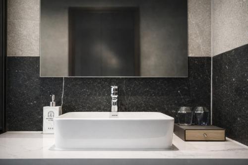 Phòng tắm tại 绿色半岛酒店