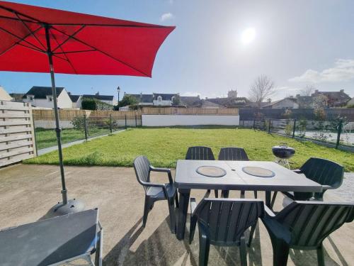 Maison moderne 6 pers à St Gildas de Rhuys, Wifi, parking - FR-1-775-68