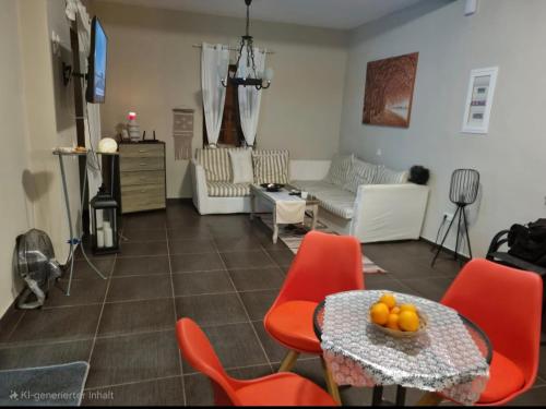 Posezení v ubytování Galini Stone House