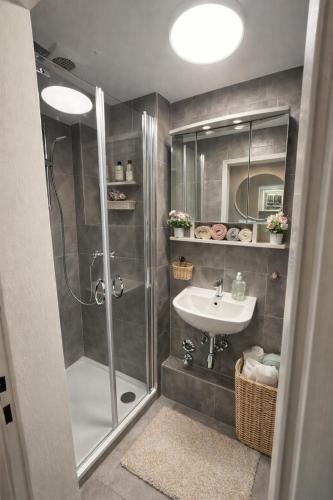 Phòng tắm tại Ferienwohnung H5-1