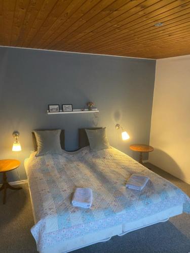 Postel nebo postele na pokoji v ubytování Møgeltønder BB