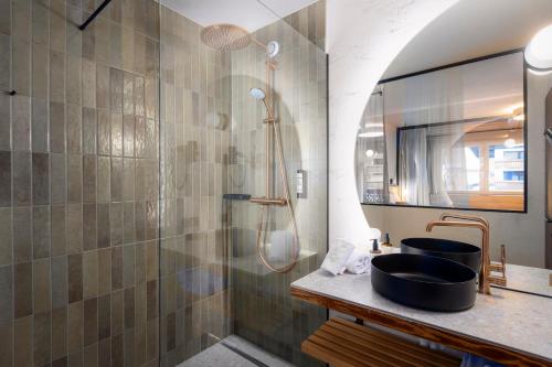 Ванная комната в Carpe Solem Kaprun Hotel by ALPS RESORTS