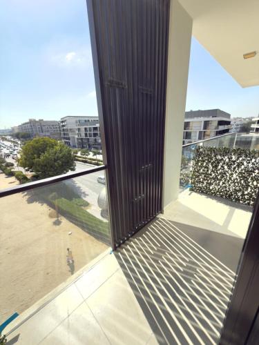 a view from the balcony of a building at Nuchiii residence in Dubai
