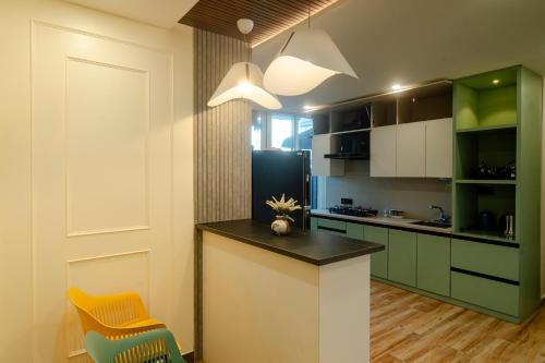 Køkken eller tekøkken på Nivaas Homestay