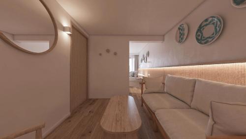 Χώρος καθιστικού στο Hotel Moré