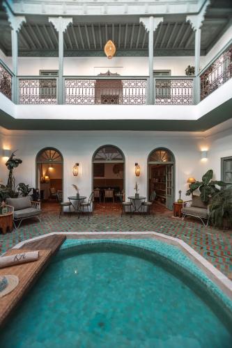 Bazén v ubytování Riad Agathe & Spa nebo v jeho okolí