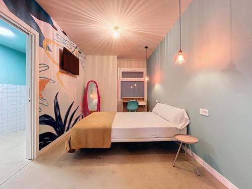 Giường trong phòng chung tại Lemon Hostel