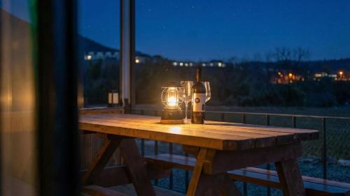 Balkón nebo terasa v ubytování Gyeongju Jayeon Pension