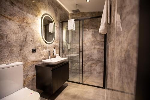 Koupelna v ubytování Marlen Hotel Mavisehir