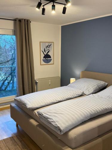 Postel nebo postele na pokoji v ubytování Quartier VierGlück