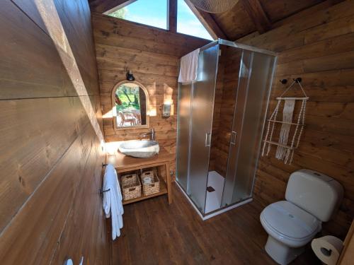 Et badeværelse på I Giardini del Caramante