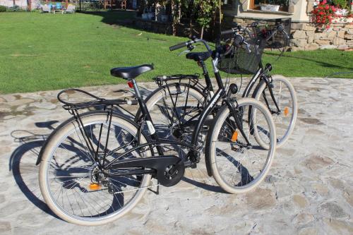 two bikes are parked next to each other at Feniks Agro&Spa Adults Only in Świnoujście