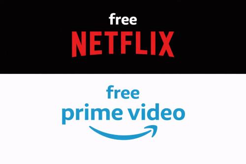 une pancarte indiquant Netflix gratuit et Prime Video gratuit dans l'établissement B&B Corte del Centro, à Novate Milanese