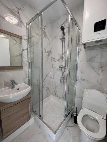 Koupelna v ubytování Gagny Chemin de fer charmant hébergement