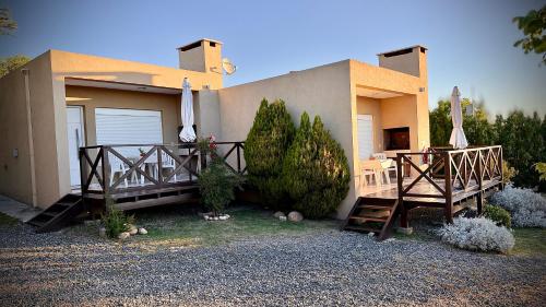 Bygningen som feriehuset ligger i