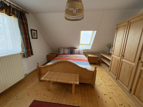 Postel nebo postele na pokoji v ubytování Ferienhaus Gansbach