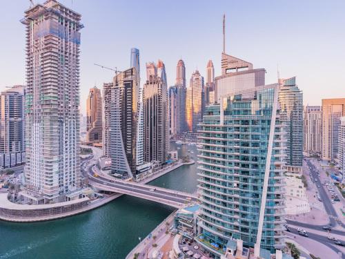 Waterfront 1BR- Time Place Dubai Marina-City Views