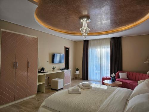 Кровать или кровати в номере Monte Mare Hotel